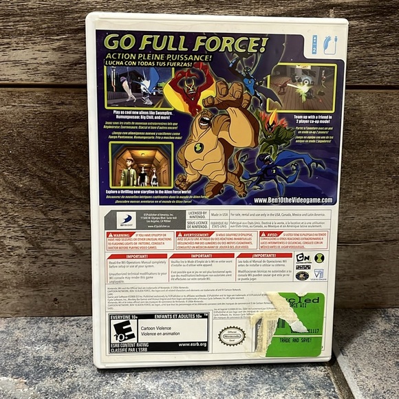 5 for $60 -  Ben 10 Alien Force Wii Game - Picture 4 of 4
